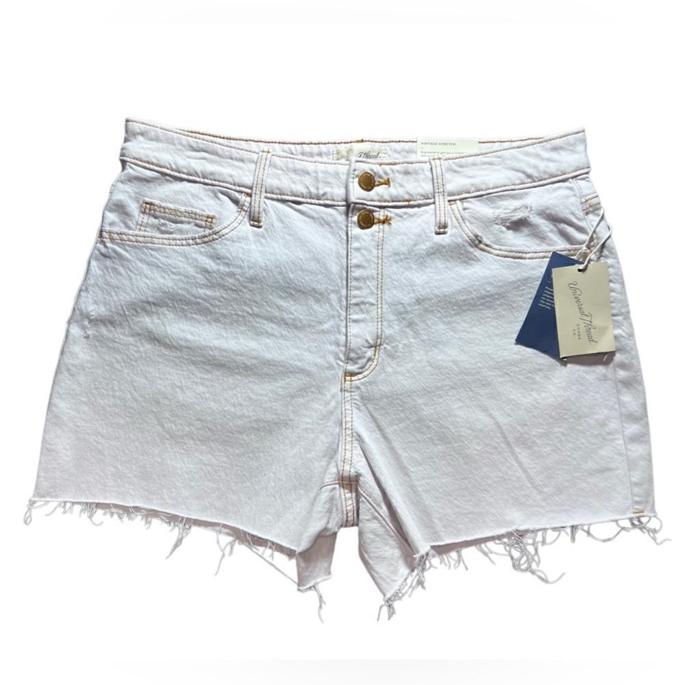 Universal threads vintage midi Jean shorts white size 12/31